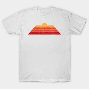 70's Retro Sunset Classic Vintage 70s Sunset Colors T-Shirt